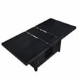 Yves Rubbed Charcoal Wood Counter Height Storage 7-Piece Dining Set