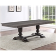 Hutchins Washed Espresso Wood 7-Piece Dining Set with 2 Upholstered Chairs