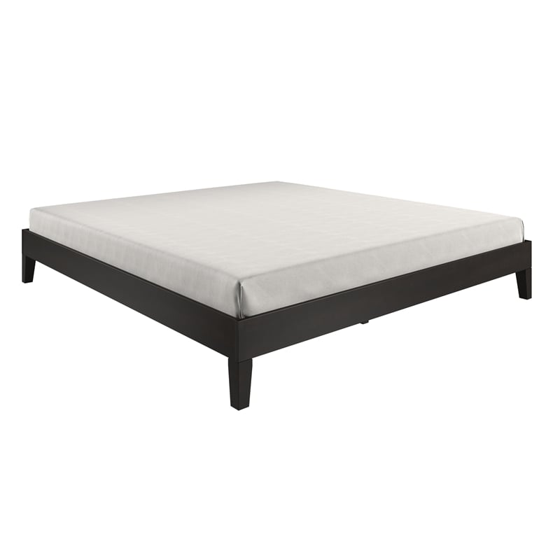 Steve Silver Nix King Black Wood Platform Bed