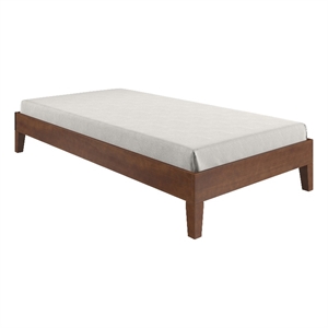 nix twin natural wood platform bed