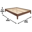 Steve Silver Nix Queen Natural Wood Platform Bed