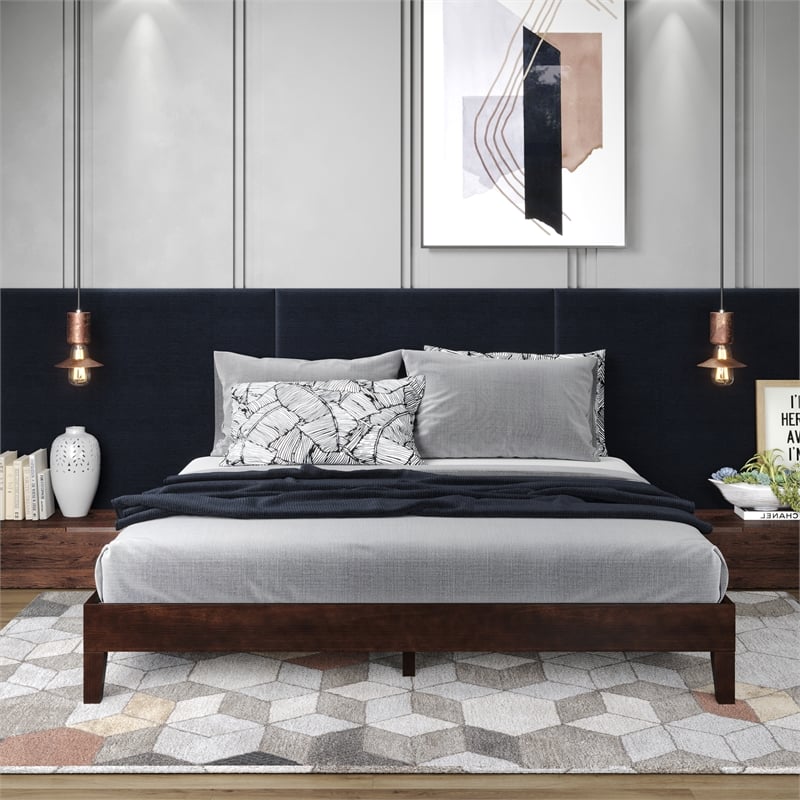 Steve Silver Nix King Natural Wood Platform Bed