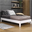 Steve Silver Nix Twin White Wood Platform Bed