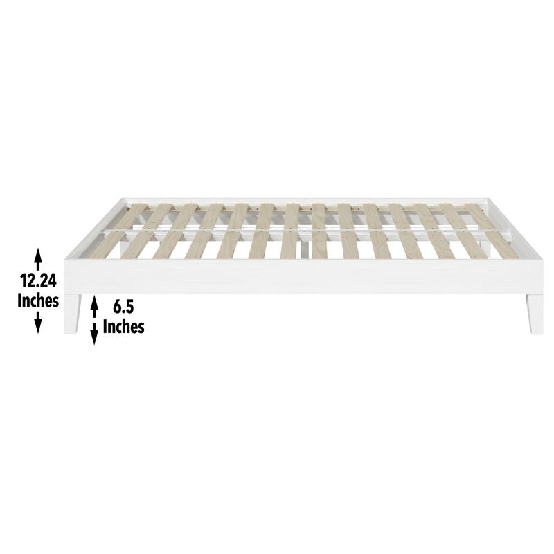 Steve Silver Nix Full White Wood Platform Bed