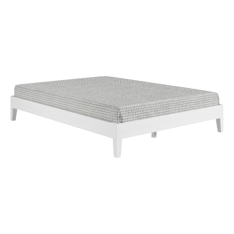 Steve Silver Nix Queen White Wood Platform Bed