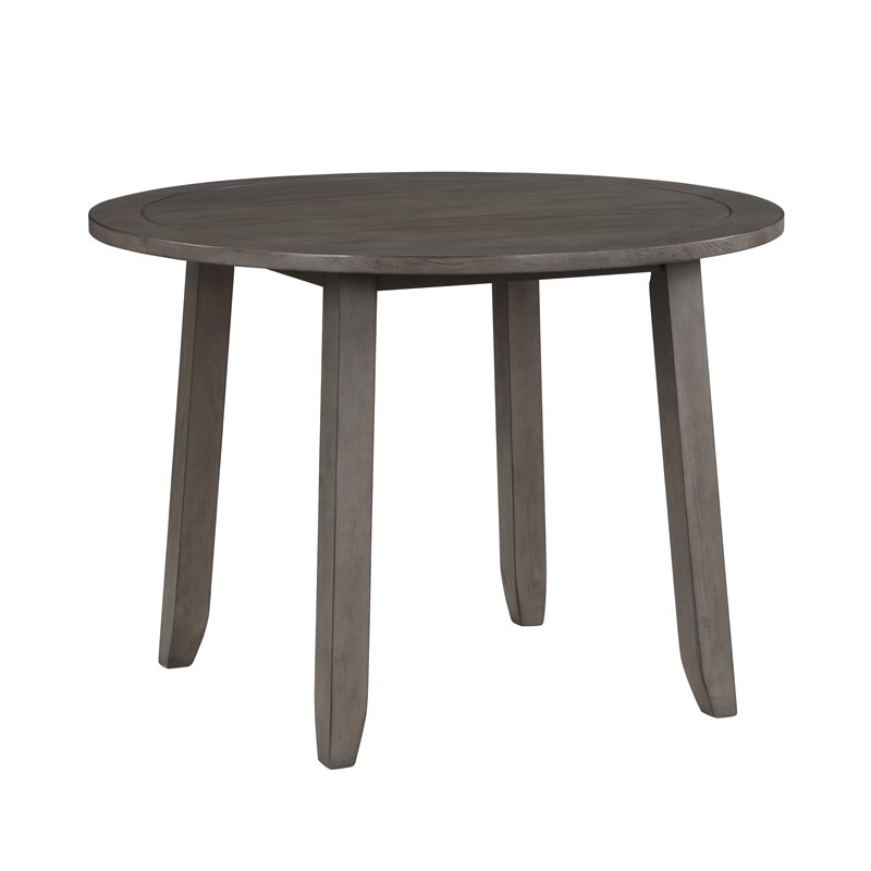 Steve Silver Company Yorktown Wood & Fabric 5-Piece Dining Set in Gray
