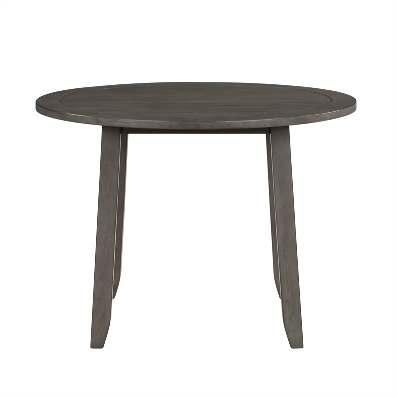 Steve Silver Company Yorktown Wood & Fabric 5-Piece Dining Set in Gray