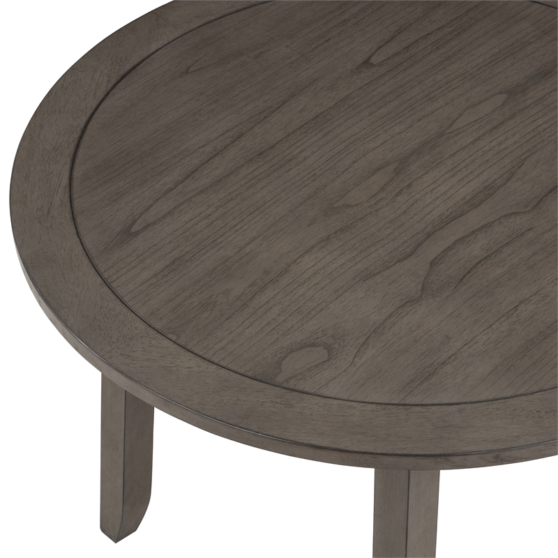 Steve Silver Company Yorktown Wood & Fabric 5-Piece Dining Set in Gray