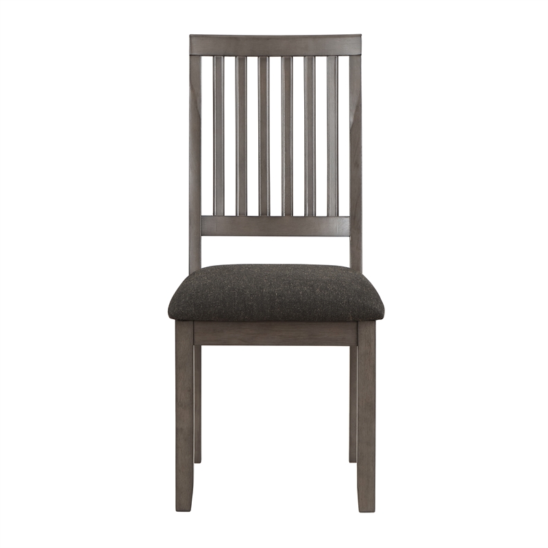 Steve Silver Company Yorktown Wood & Fabric 5-Piece Dining Set in Gray