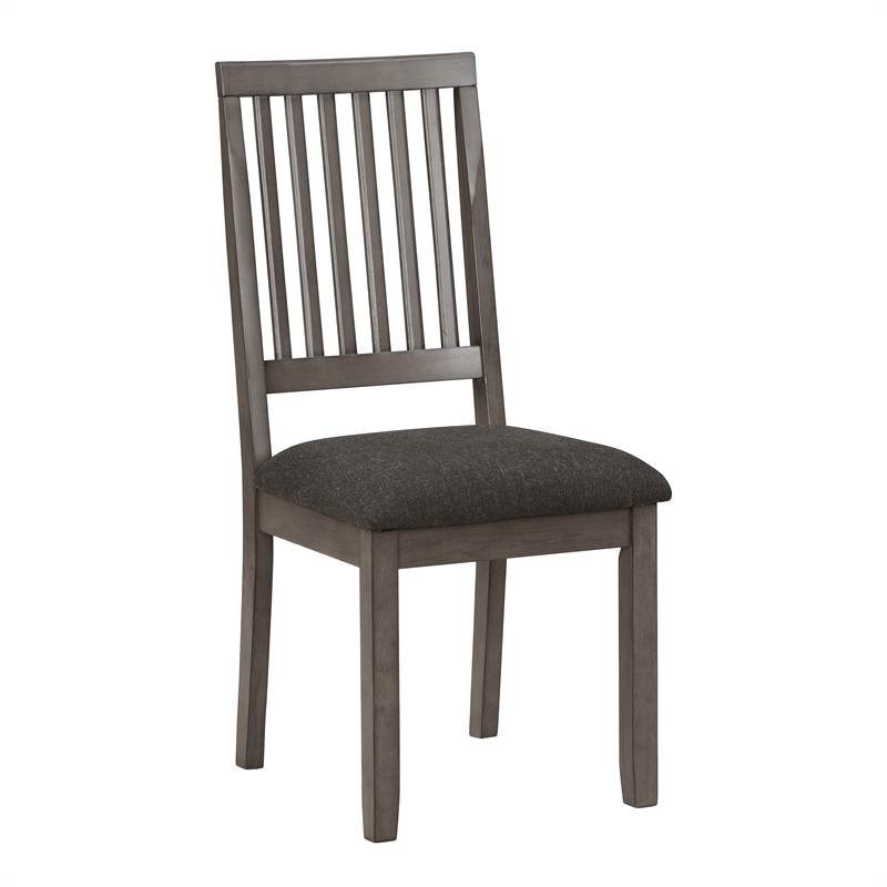Steve Silver Company Yorktown Wood & Fabric 5-Piece Dining Set in Gray