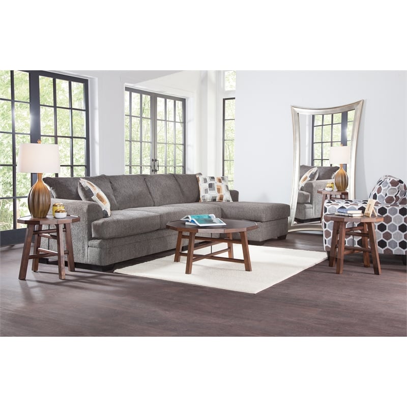 Paisley 3-Piece Burnt Caramel Finish Wood Occasional Table Set