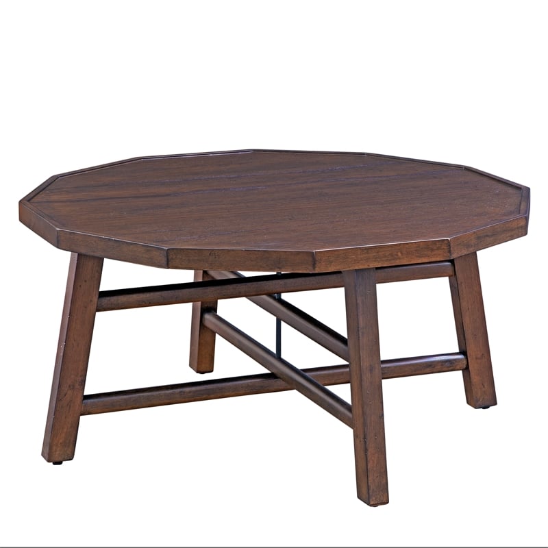 Paisley 3-Piece Burnt Caramel Finish Wood Occasional Table Set