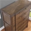 Steve Silver Milan Walnut Brown Wood 5-drawer Chest