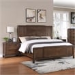 Milan Walnut Brown Wood 2-drawer Nightstand
