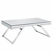 Alfresco Mirrored Glass and Chrome Metal 3-Piece Occasional Set