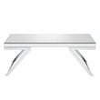 Alfresco Mirrored Glass and Chrome Metal 3-Piece Occasional Set