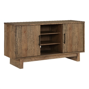 Steve Silver Atmore Dark Driftwood 56&quot Wood Server