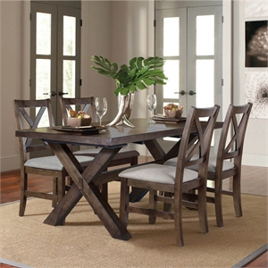 Astoria Mocha Brown 5-piece Wood Dining Set