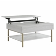 Whitman White Wood and Brass 3-piece Occasional Set