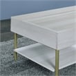 Whitman White Wood and Brass 3-piece Occasional Set