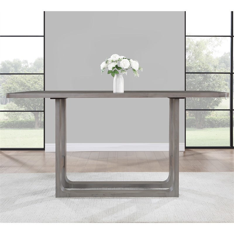 Toscana Gray Wood Counter Height Dining Table