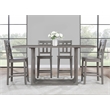 Toscana Gray Wood 5-Piece Counter Height Dining Set
