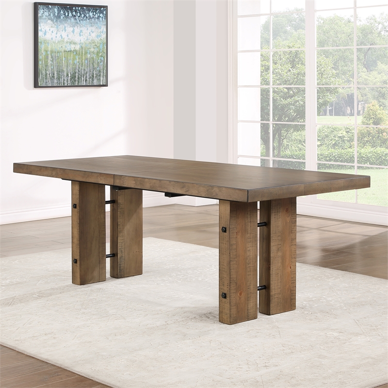 Atmore Dark Driftwood 5-Piece Wood Dining Set