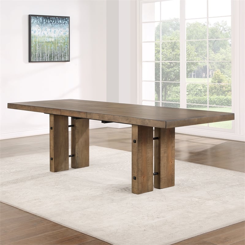 Atmore Dark Driftwood 7-Piece Wood Dining Set