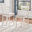 Steve Silver Hyland Off White Wood Counter Chair