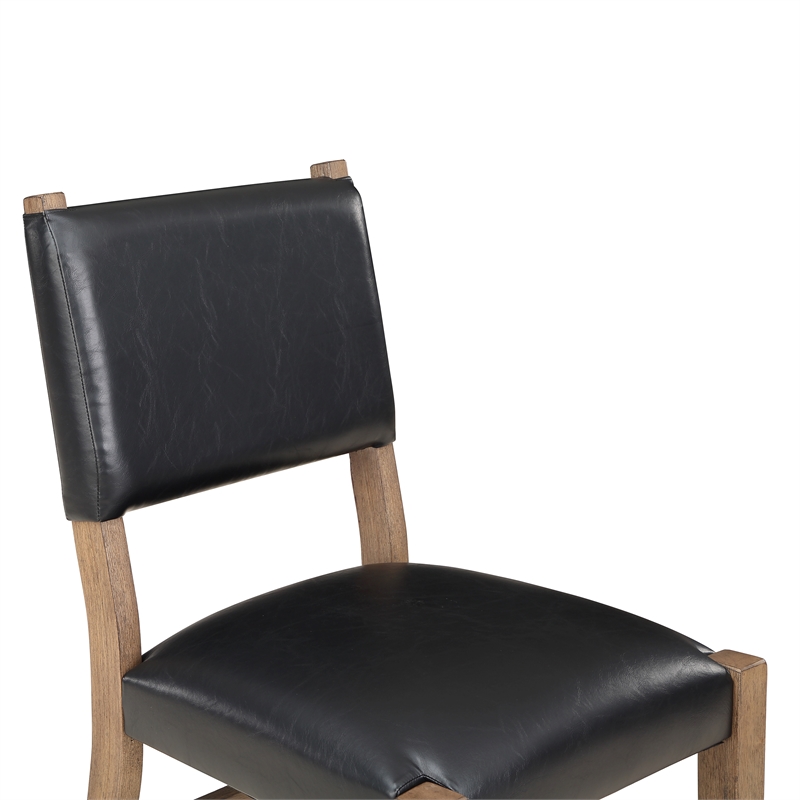 Steve Silver Atmore Dark Driftwood Wood Side Chair