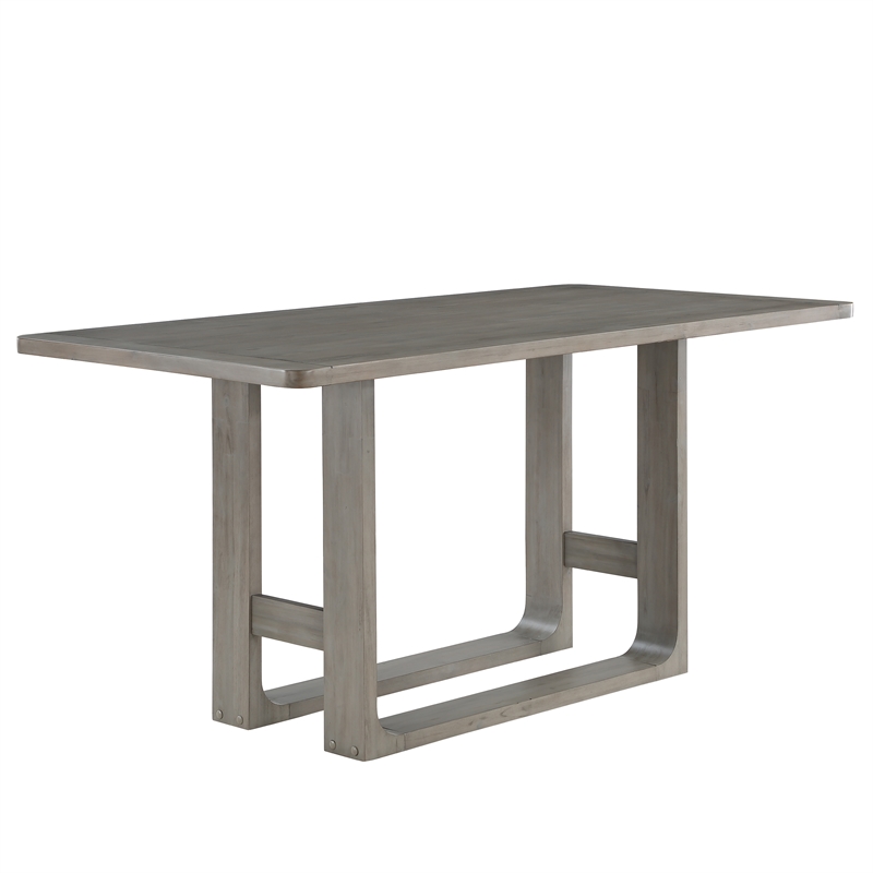 Toscana Gray Wood 7-Piece Counter Height Dining Set