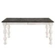 Heston 5-piece Weathered White Wood Dining Set
