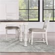 Heston 5-piece Weathered White Wood Dining Set