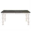 Heston 7-piece Weathered White Wood Dining Set