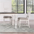 Heston 7-piece Weathered White Wood Dining Set