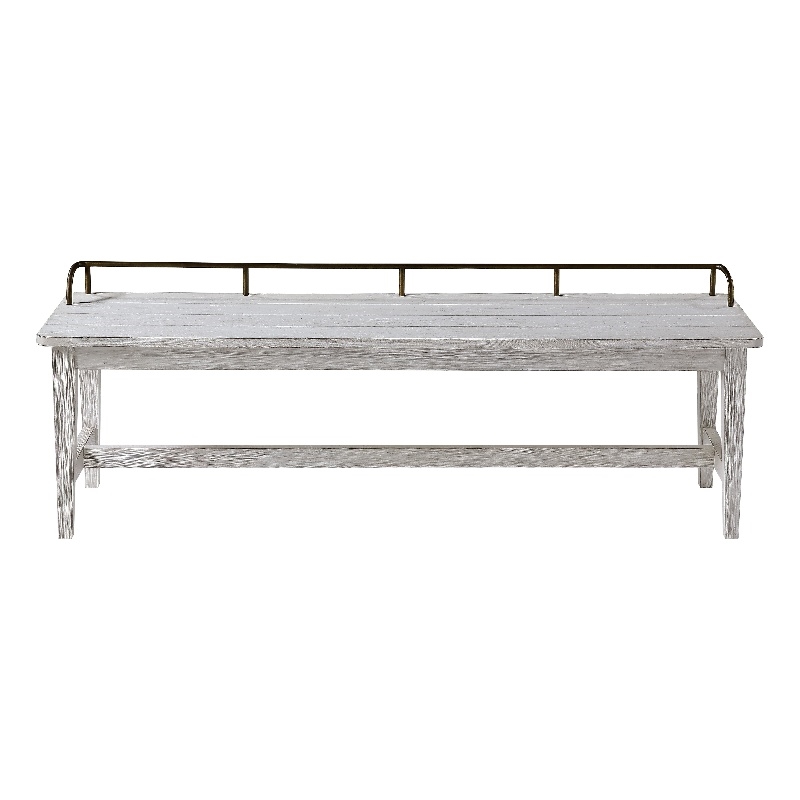 Pendleton Ivory Finished Wood Dining Bench