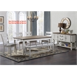 Pendleton 72 in. Ivory and Brown Wood Dining Table