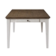 Pendleton 72 in. Ivory and Brown Wood Dining Table