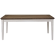 Pendleton 72 in. Ivory and Brown Wood Dining Table