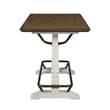 Pendleton Ivory and Brown Wood Counter Height Gathering Table