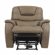 Steve Silver Adelaide Polyester Upholstered Double PWR ZG Recliner in Brown