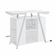 Steve Silver Zena Engineered Wood Bar Table w/LED lights in White