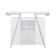 Steve Silver Zena Engineered Wood Bar Table w/LED lights in White