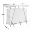 Steve Silver Zena Engineered Wood Bar Table w/LED lights in White