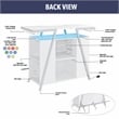 Steve Silver Zena Engineered Wood Bar Table w/LED lights in White