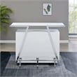 Steve Silver Zena Engineered Wood Bar Table w/LED lights in White