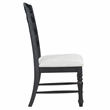 Steve Silver Odessa Polyester Upholstered Side Chair Black in Black (Set of 2)