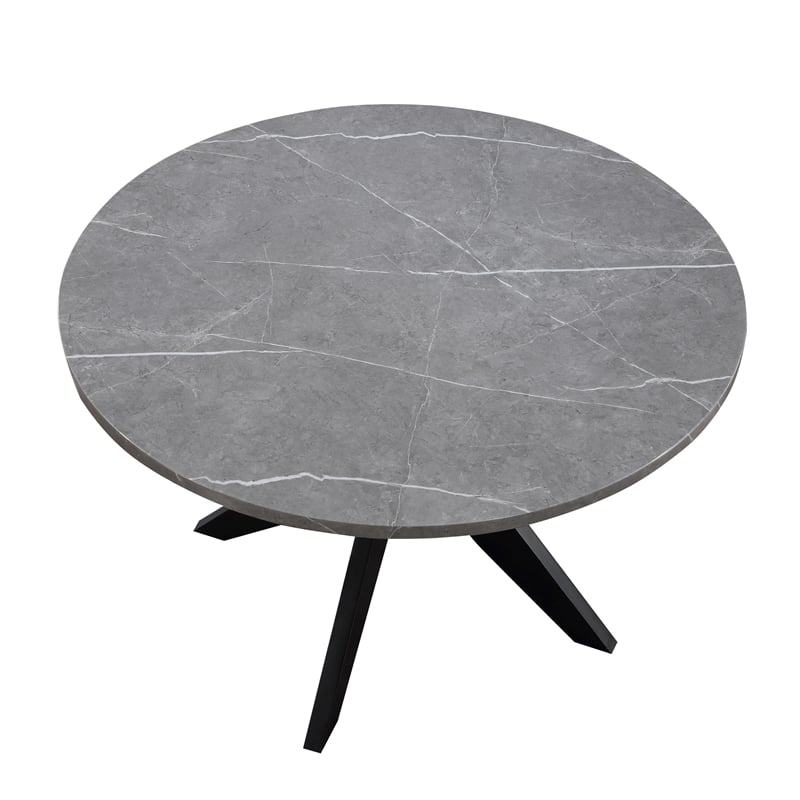 Steve Silver Amy Faux Marble Dining Table Gray