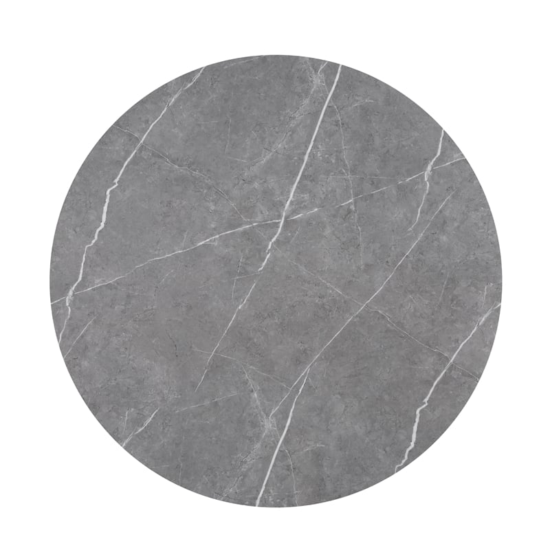 Steve Silver Amy Faux Marble Dining Table Gray