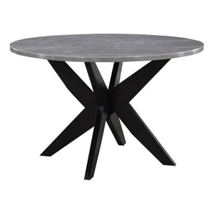 Steve Silver Amy Faux Marble Dining Table Gray